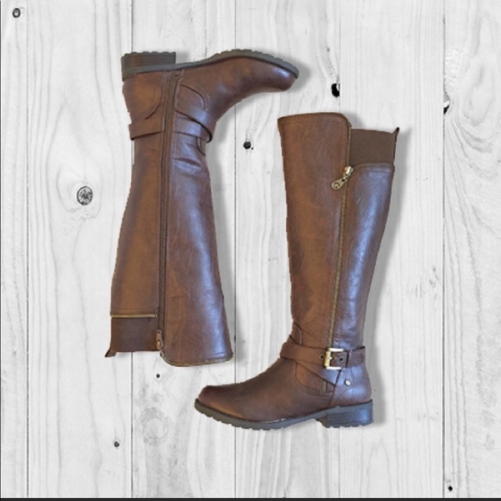 Guess knee high leather boots